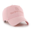 Women's '47 Brand Rangers Pink Haze Clean Up Hat - Front View