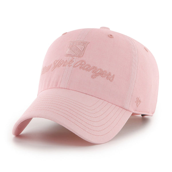 Women's '47 Brand Rangers Pink Haze Clean Up Hat - Front View