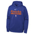 Youth Nike Knicks Dri-Fit Showtime Hood In Blue - Front View