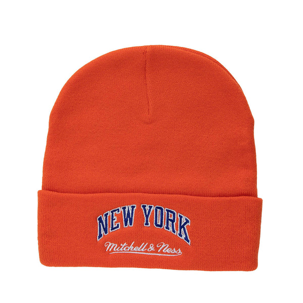 Mitchell & Ness Knicks Origins Knit In Orange - Back View
