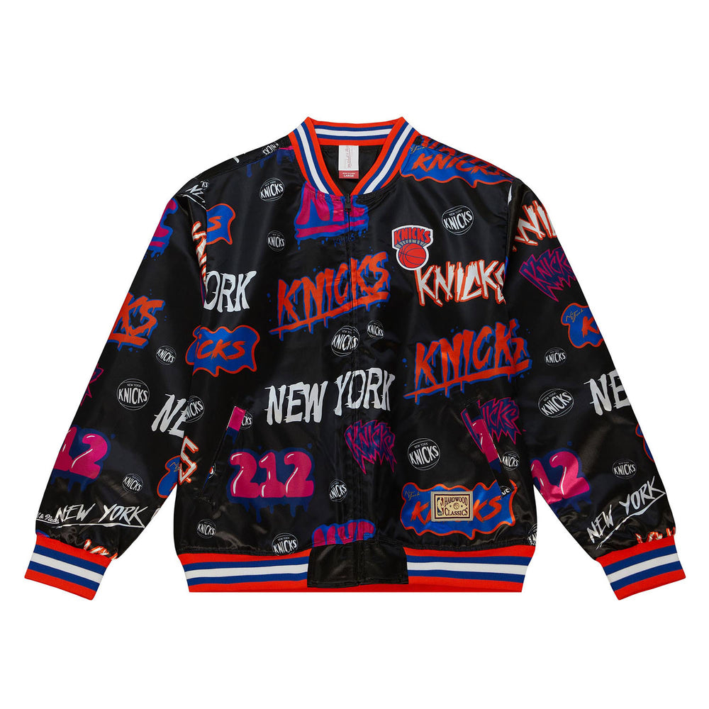 Mitchell & Ness Knicks Big Face 4.0 Satin Jacket