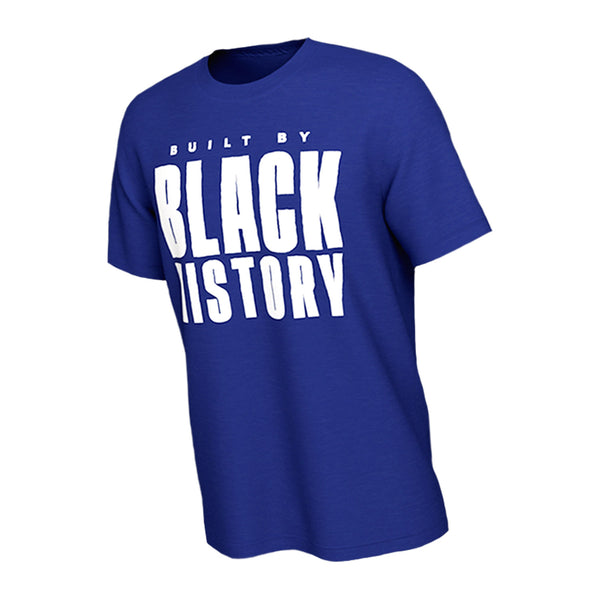 Autographed BHM Player-Worn Warm-Up Shirt: #30 Julius Randle- New York Knicks In Blue - Front View