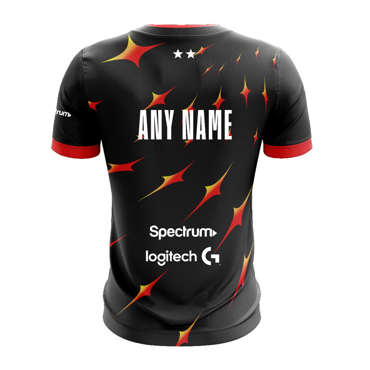 Official 2023 CLG Personalized Red Jersey In Black & Red - Back View