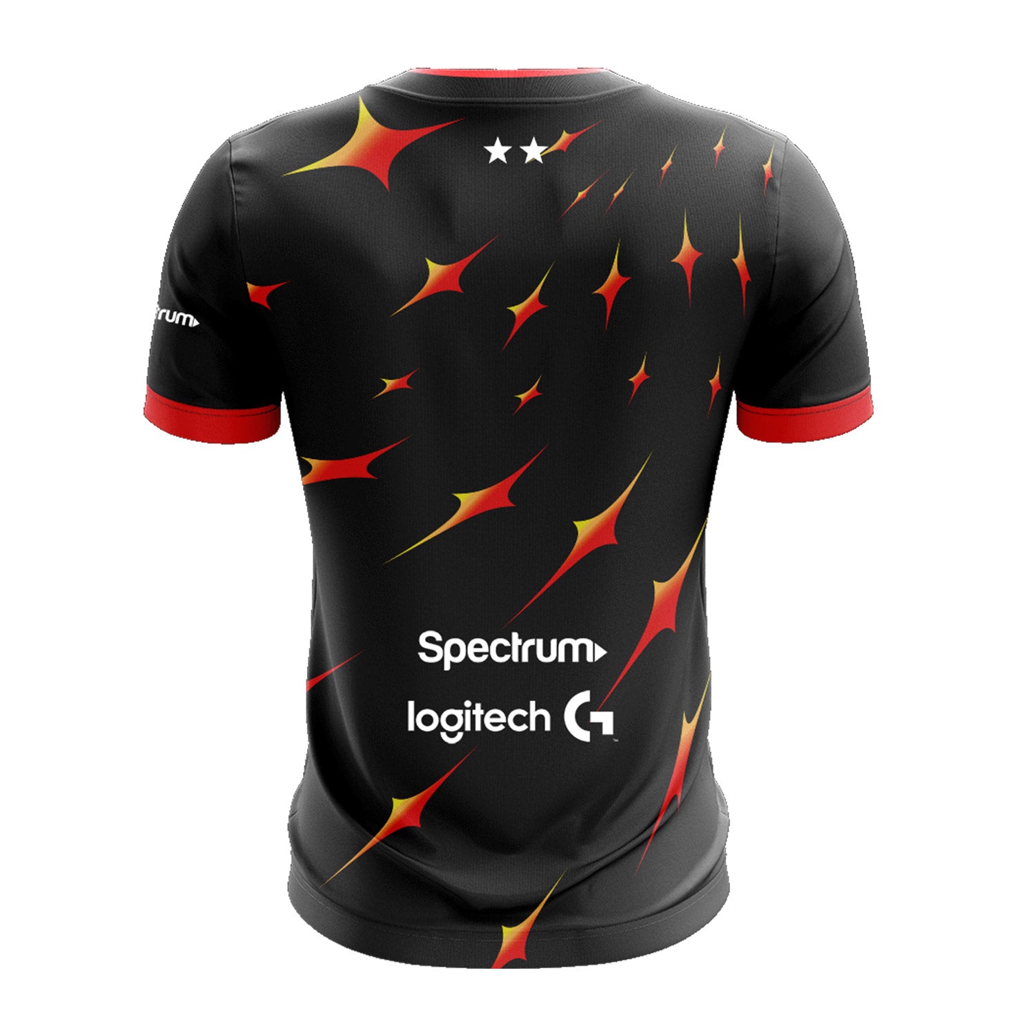 Official 2023 CLG Red Jersey In Black, Red & White - Back View