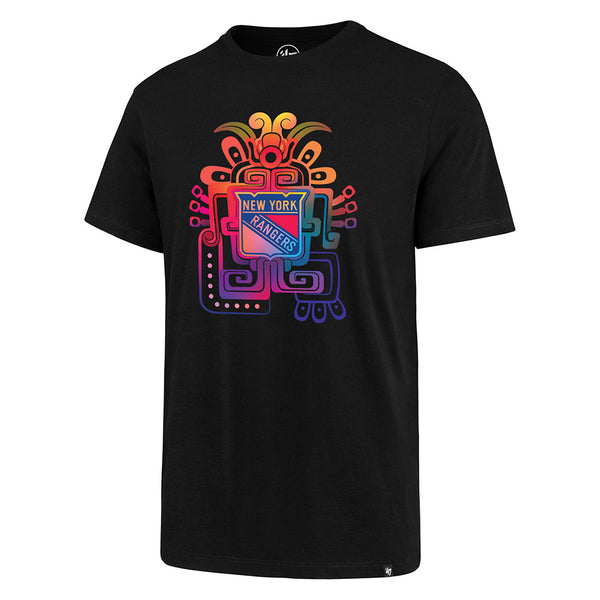 '47 Brand Rangers Exclusive Hispanic Heritage Night T-Shirt In Black - Front View