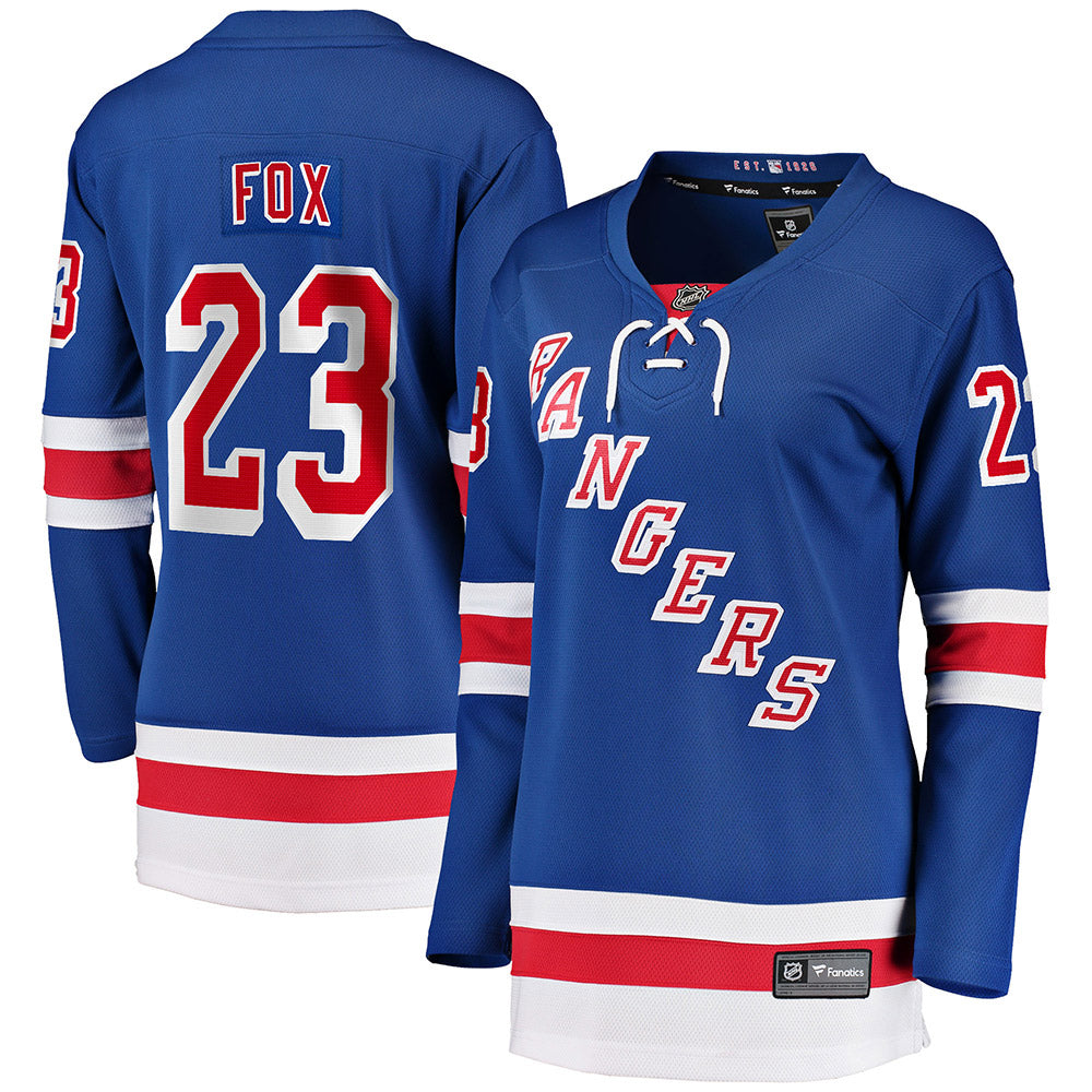Adam Fox New York Rangers Fanatics Authentic Game-Used Blue