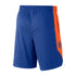 Nike Knicks Dri-fit Practice Shorts In Blue & Orange - Back View