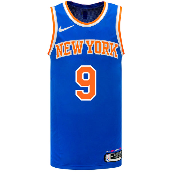 Knicks Nike RJ Barrett Royal Authentic Jersey In Blue - Front View