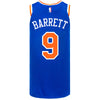 Knicks Nike RJ Barrett Royal Authentic Jersey In Blue - Back View