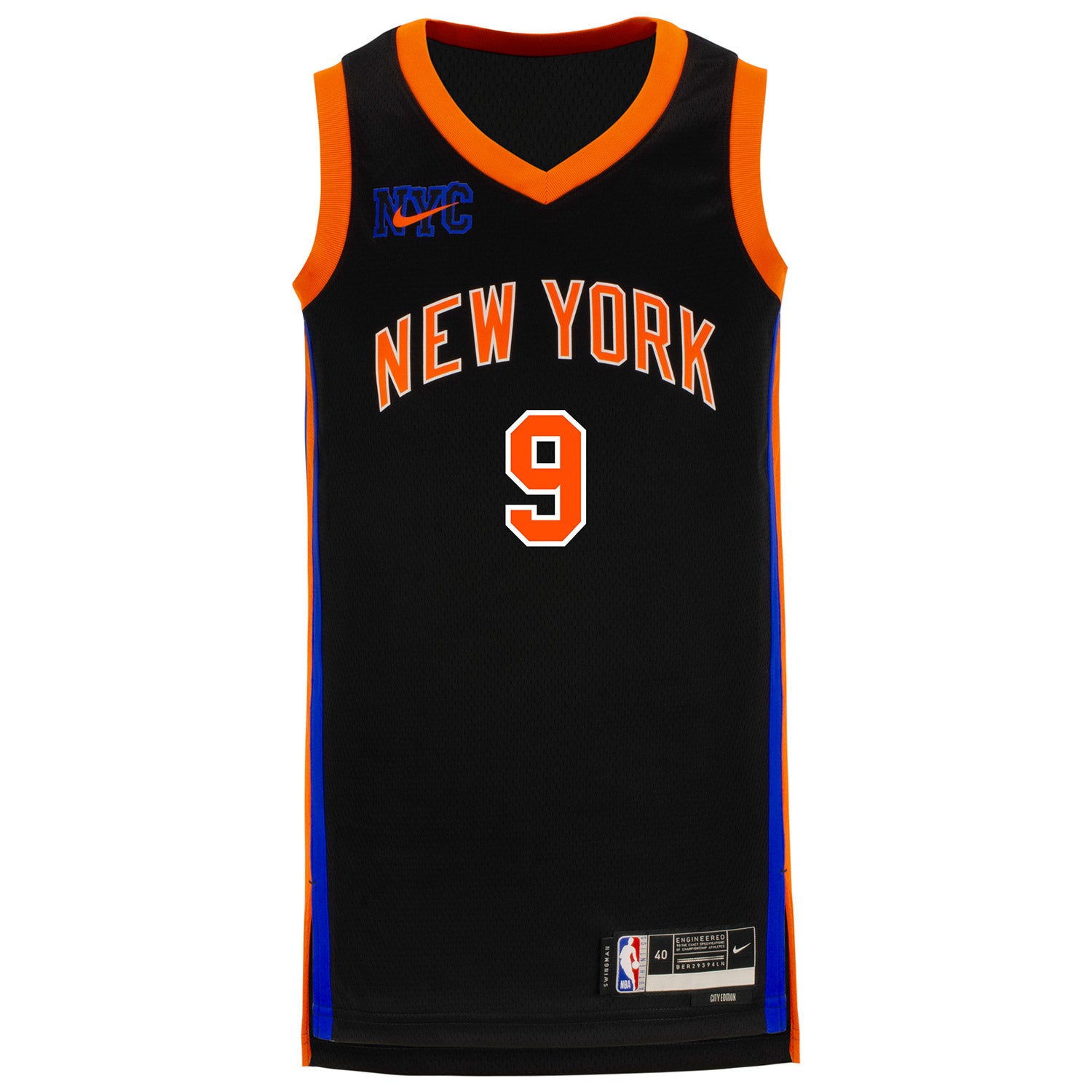New York Knicks Nike City Edition Swingman Jersey 22 - Black - RJ