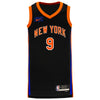 Knicks 22-23 RJ Barrett City Edition Swingman Jersey In Black - Front View