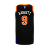 Youth Knicks RJ Barrett 22-23 City Edition Jersey In Black - Back View