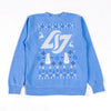 CLG Holiday Sweater in Blue - Front View