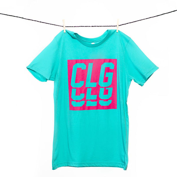 CLG Repeater Tee in Teal - Front View