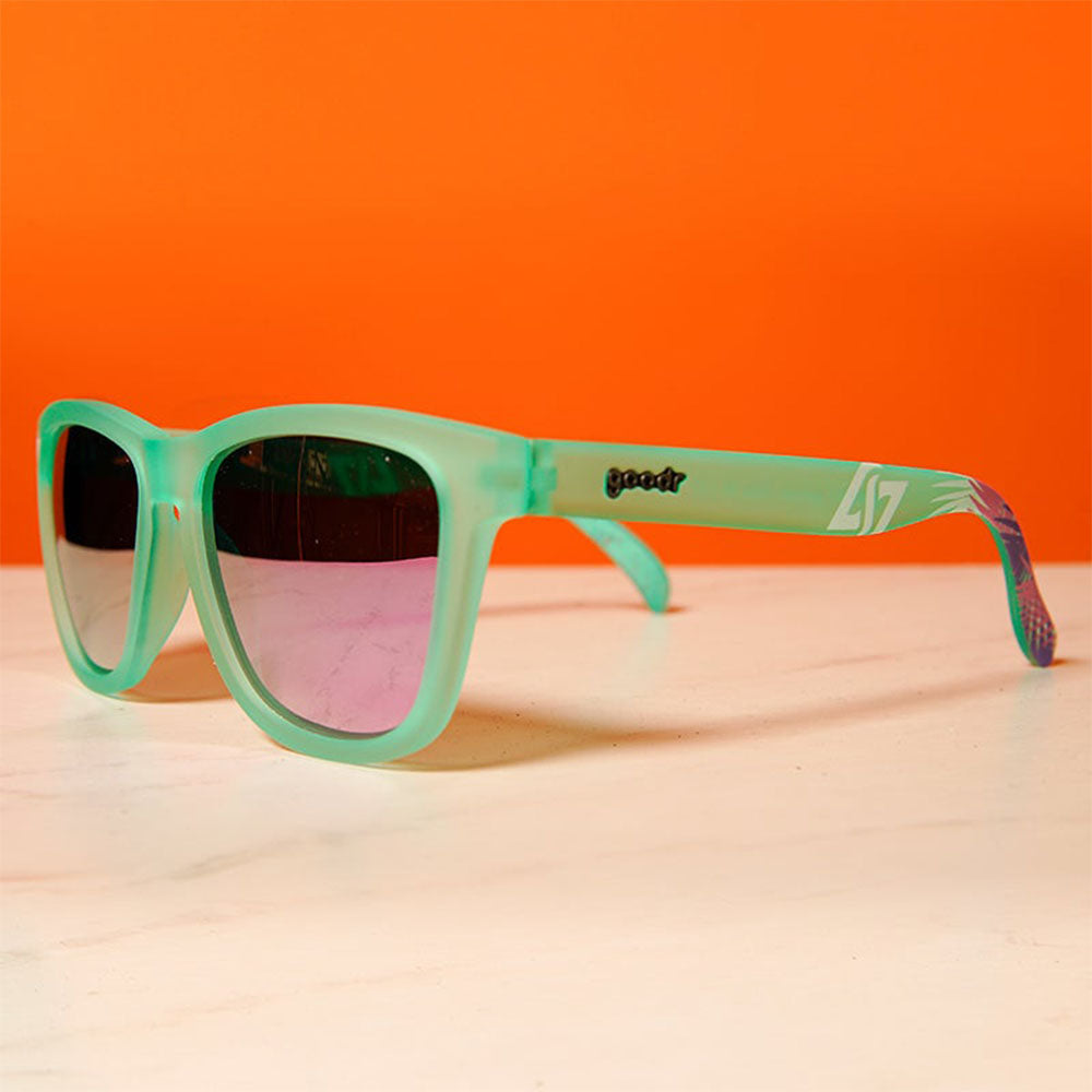 CLG Goodr - Sea Algae Sunglasses in Green - Left View