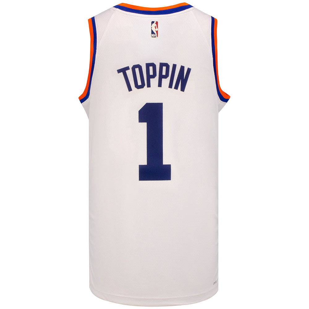 Obi Toppin Blue New York Knicks Game-Used #1 Jersey vs. Toronto Raptors on  January 2 2022