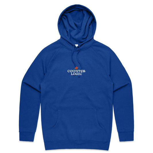 State of Mind - The Statement Hoodie (Blue) - Front View