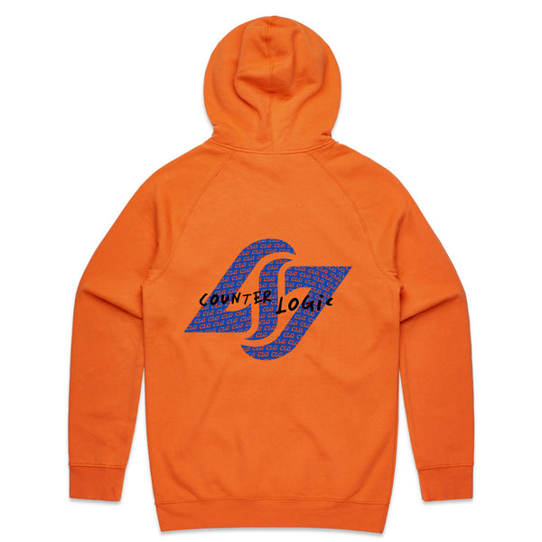 State of Mind - The Statement Hoodie (Orange) - Back View