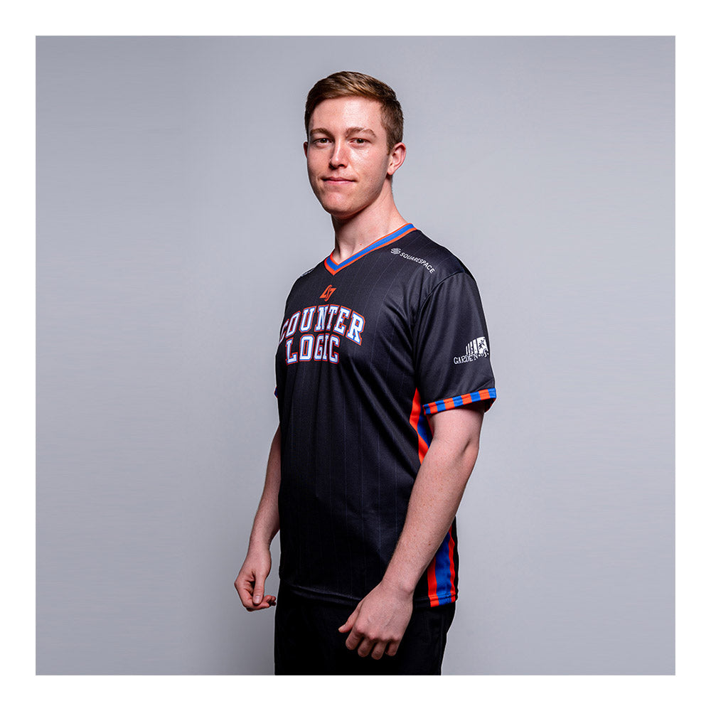 CLG 2022 Statement Jersey In Black - Left Side View On Model