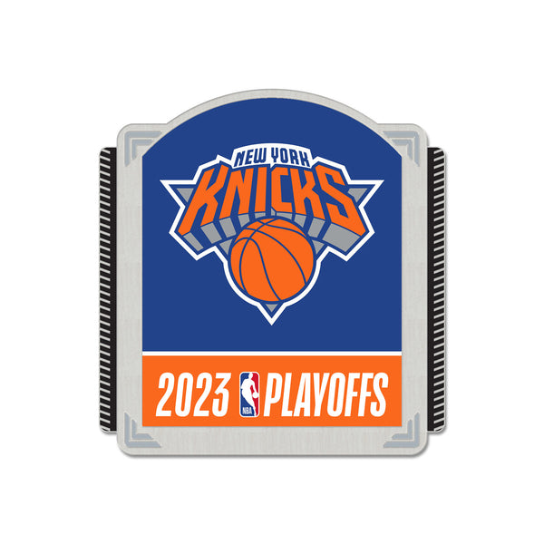 Wincraft Knicks 22-23 Playoff Collector Pin - In Blue - Front View
