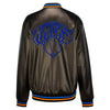 Womens Wild Collective New York Knicks Bomber Jacket in Black - Back View