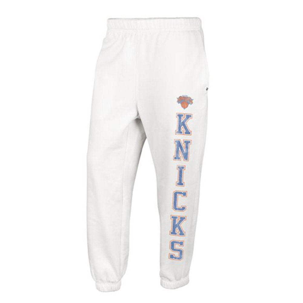 Women's '47 Brand Knicks Harper Jogger Pants In White - Front View