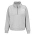 Womens Wild Collective Knicks Quarter Zip Pullover in Grey - Front View