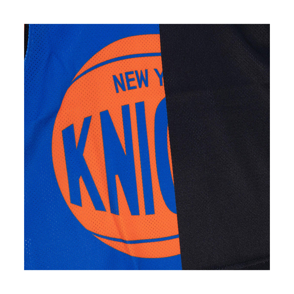 Mitchell & Ness Men's Mitchell & Ness Blue New York Knicks Hardwood  Classics Big Face Tank Jersey Top