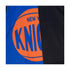 Women's Mitchell & Ness Knicks Big Face Crop Tank 5.0 in Blue, Orange and Black - Graphic Close Up