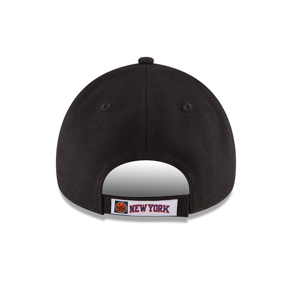 New Era Knicks 9Forty The League Adjustable Hat in Black - Back View