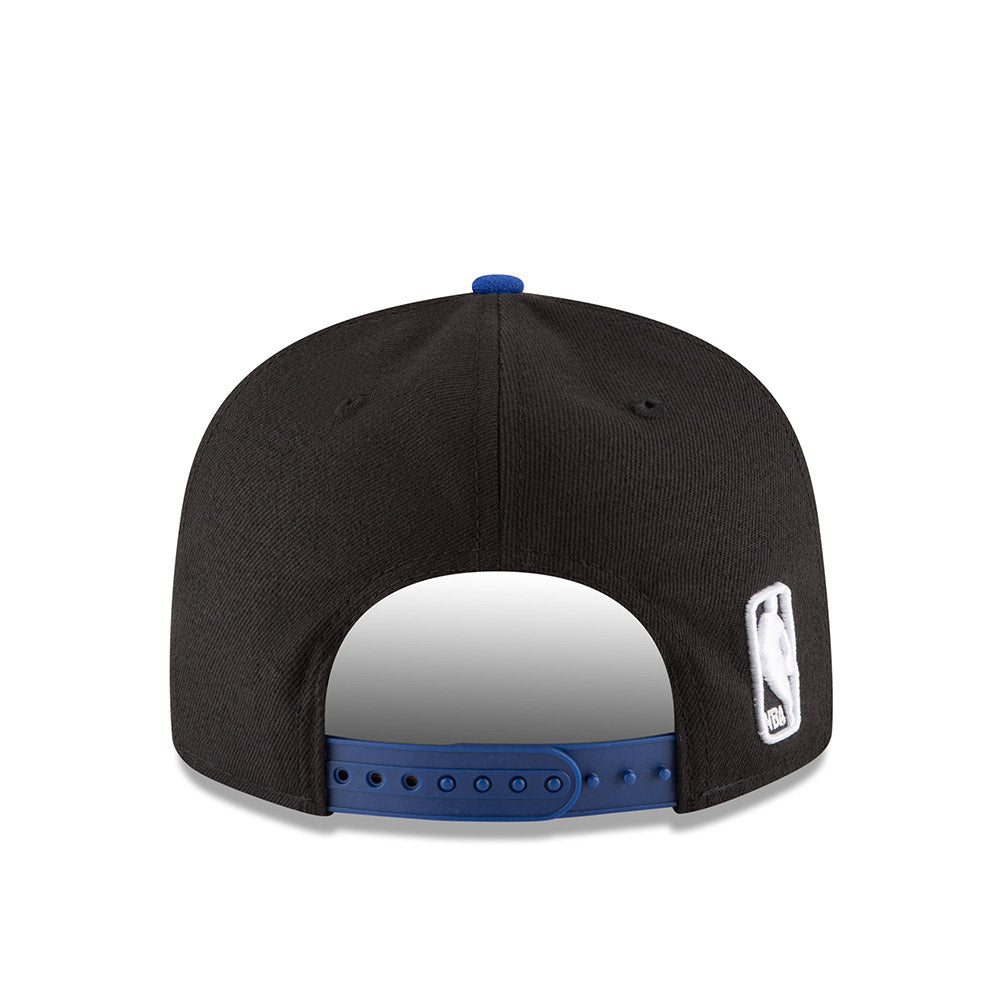 New Era Knicks Two-Tone 9Fifty Snapback Hat in Black - Back View