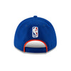New Era Knicks Wordmark Royal 9FORTY Adjustable Hat in Blue - Back View