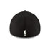New Era Knicks 39THIRTY Flex Hat in Black - Back View