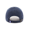'47 Brand Knicks Navy Primary Logo Clean Up Hat in Blue - Back View