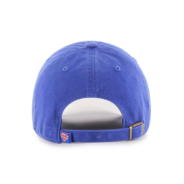 '47 Brand Knicks Royal Primary Logo Clean Up Hat in Blue - Back View