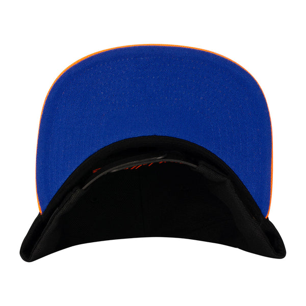Mitchell & Ness Knicks Reload Snapback Hat in Black - Bottom View