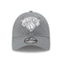 New Era Knicks 9TWENTY Core Classic Adjustable Hat in Grey - Front View
