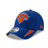 New Era Knicks 9FORTY Rush Adjustable Hat in Blue - Front Left View