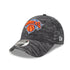 New Era Knicks 9FORTY Tech Adjustable Hat in Grey - Front Left View