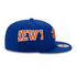 New Era Knicks 9FIFTY Turn Logo Snapback Hat in Blue - Right View