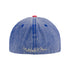 Mitchell & Ness Knicks Royal Snow Wash Natural Fitted Hat in Blue - Back View