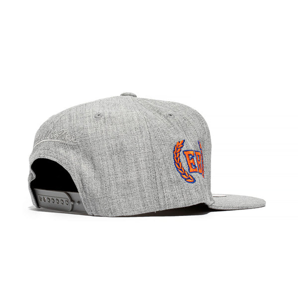 Knicks x Extra Butter x Mitchell & Ness Origin Snapback in Grey - Back Right View