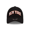 New Era Knicks 21-22 City Edition 9Twenty Hat in Black - Front View