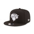 New Era Knicks Team Color 9Fifty Snapback Hat in Black - Front Left View