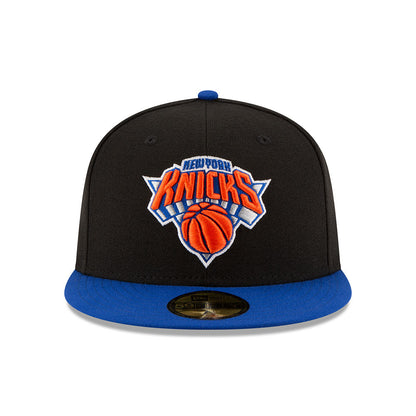New Era Knicks Two Tone 59Fifty Fitted in Black -  Front View