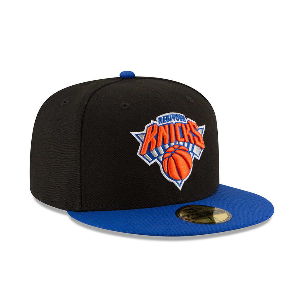 New Era York Knicks Heathered Gray/Blue Two-Tone Low Profile 59FIFTY Fitted Hat