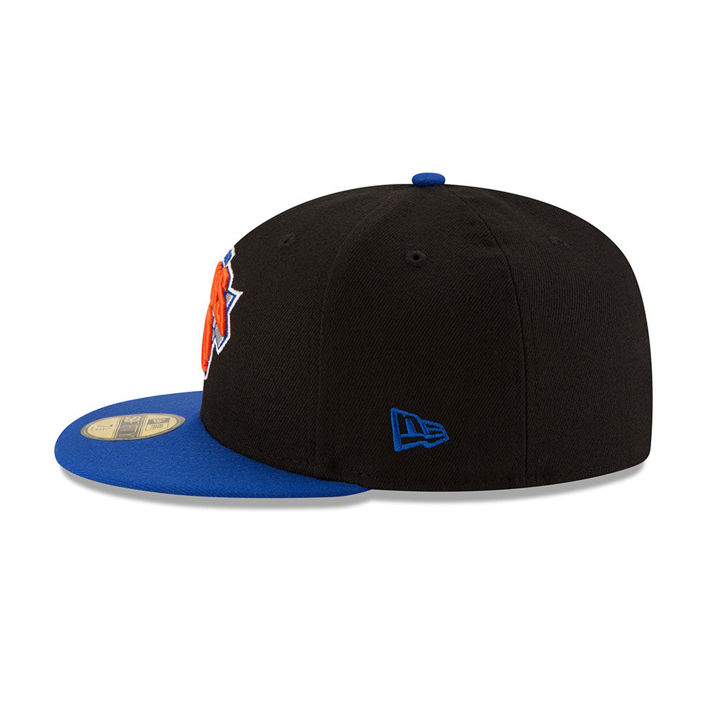 New Era York Knicks Heathered Gray/Blue Two-Tone Low Profile 59FIFTY Fitted Hat