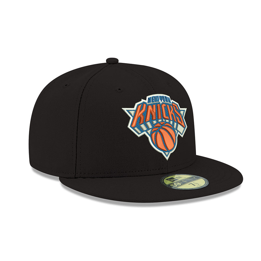 Knicks black fitted hat Clearance