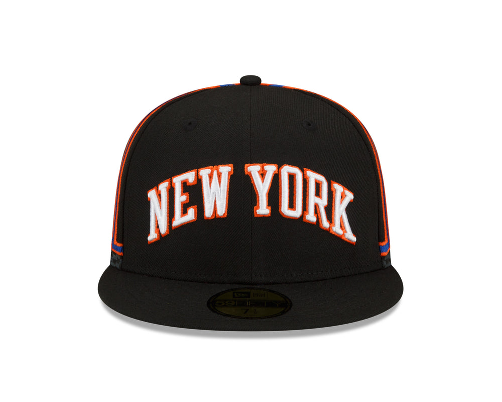New Era Knicks Patched Identity Fitted Hat