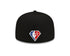 New Era Knicks 21-22 City Edition Official 5950 Hat in Black - Back View